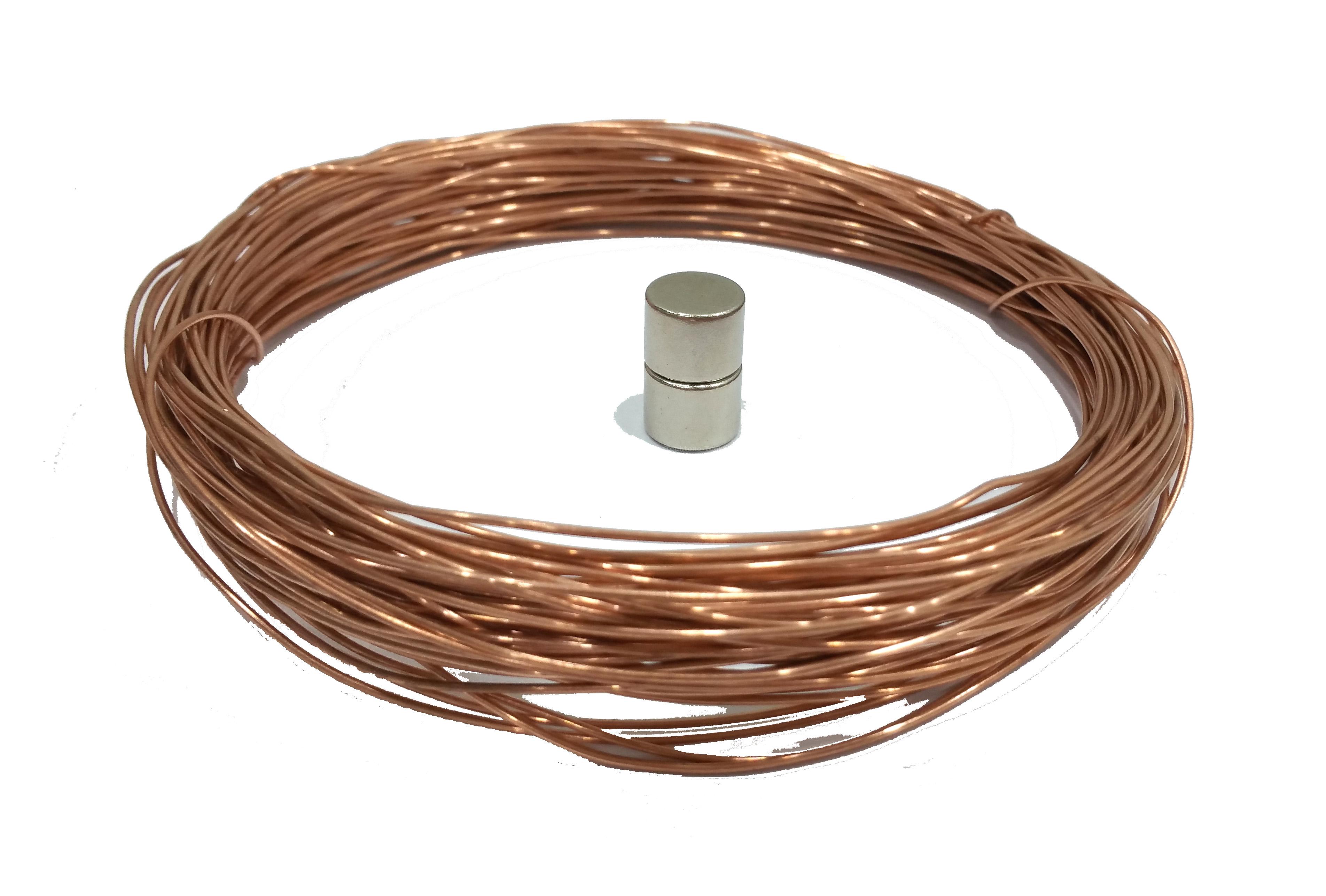 20 meter Copper wire and Neodymium for Train Experiment